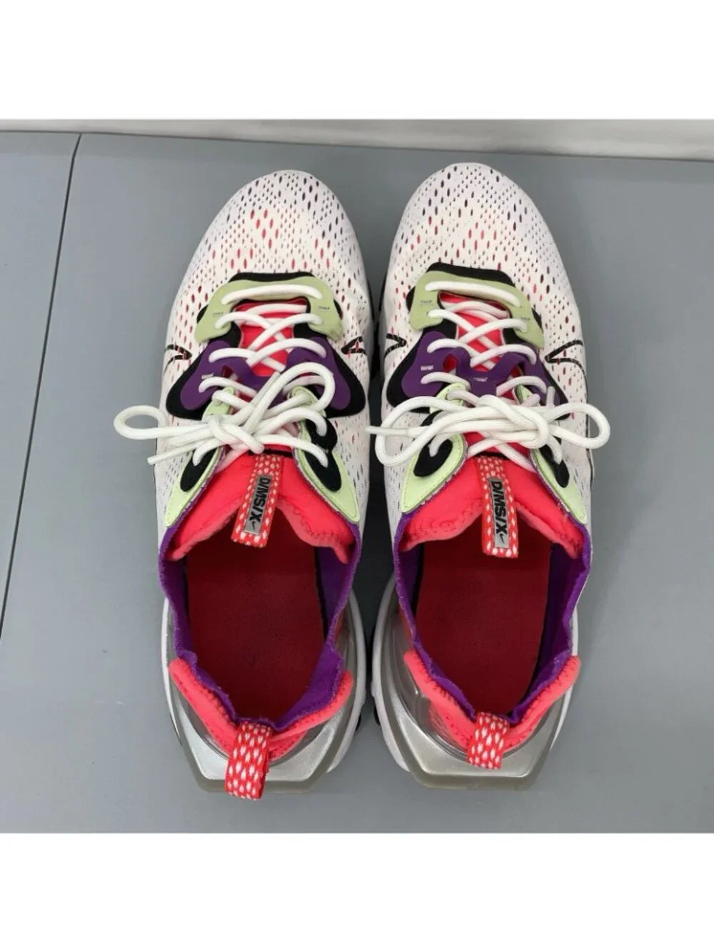 Nike React Vision Sneakers Shoes Running Training Barely Volt Pink White Mens 12